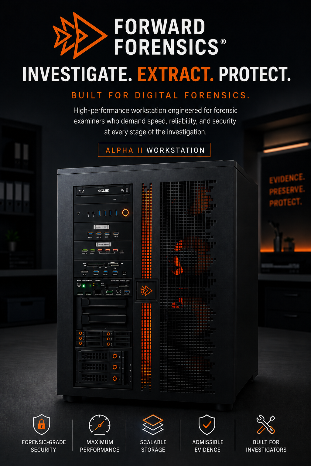 Forward Forensics Alpha II Workstation