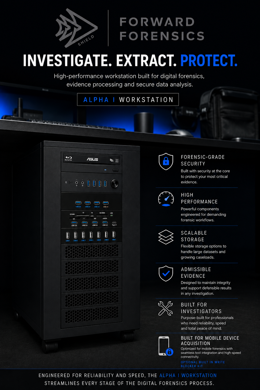 Forward Forensics Alpha I Workstation